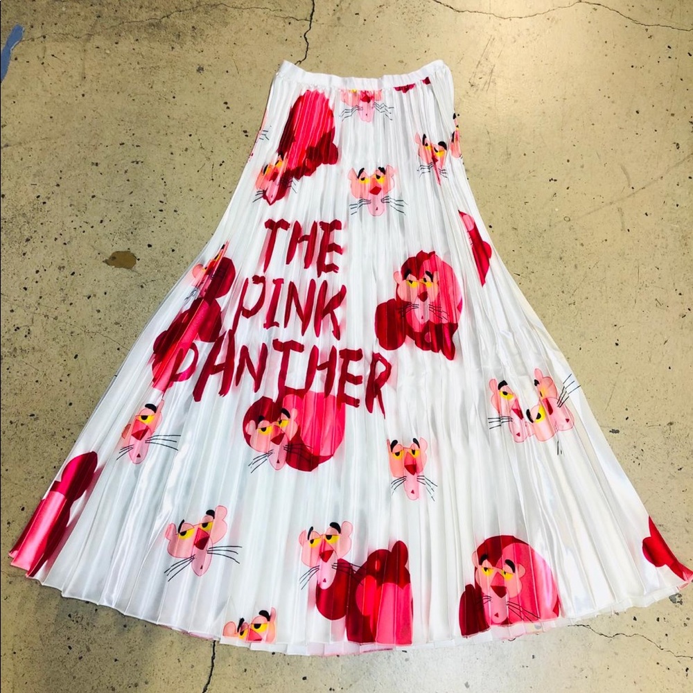 Pink Panther Maxi Plaid Skirt
